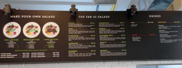 Chai Bar menu Chai Bar menu