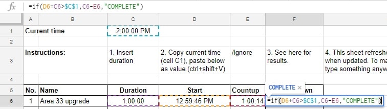 How To Make A Countdown In Google Sheets